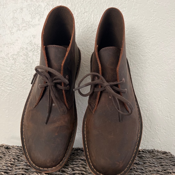 Clarks Dark Brown Chukka Boots - Picture 1 of 3